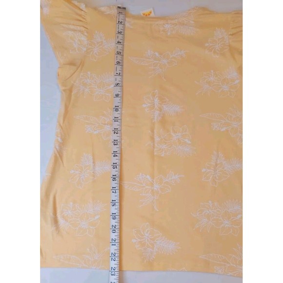 C&C California Matty M 2 Pc Lot Sz S T Shirt Tops Yellow Sky Blue NWT - Picture 4 of 11